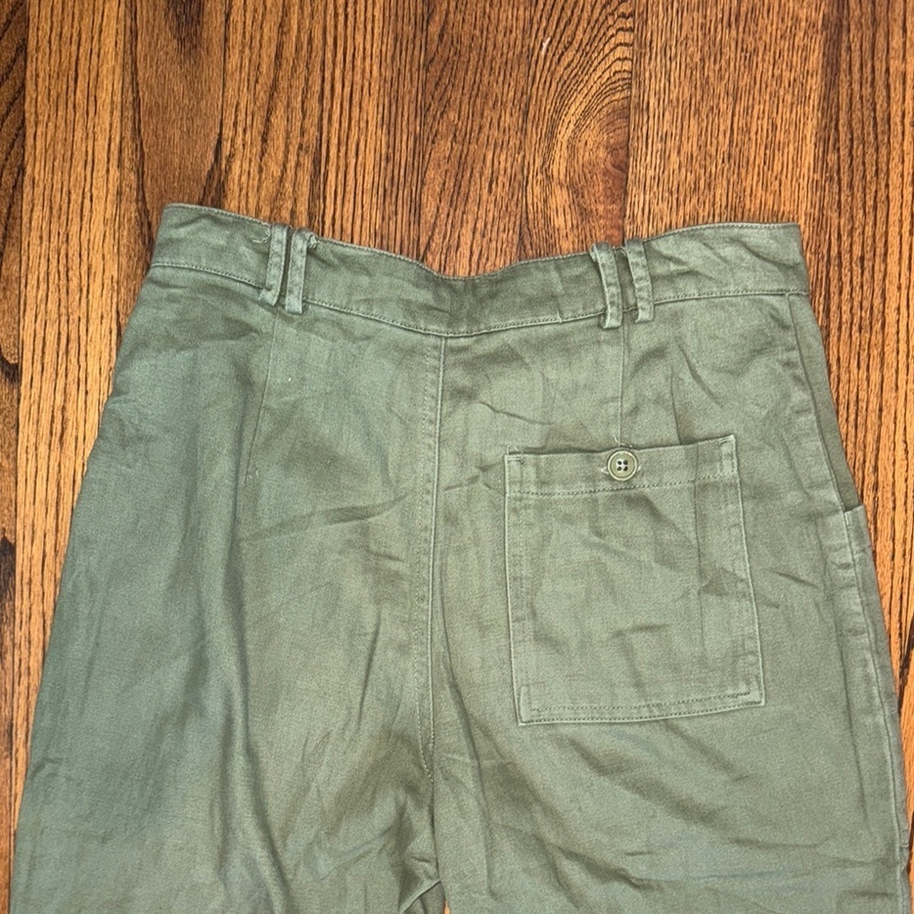 Urban Outfitters Army Green Straight Leg Pants Size 2 - Picture 5 of 5